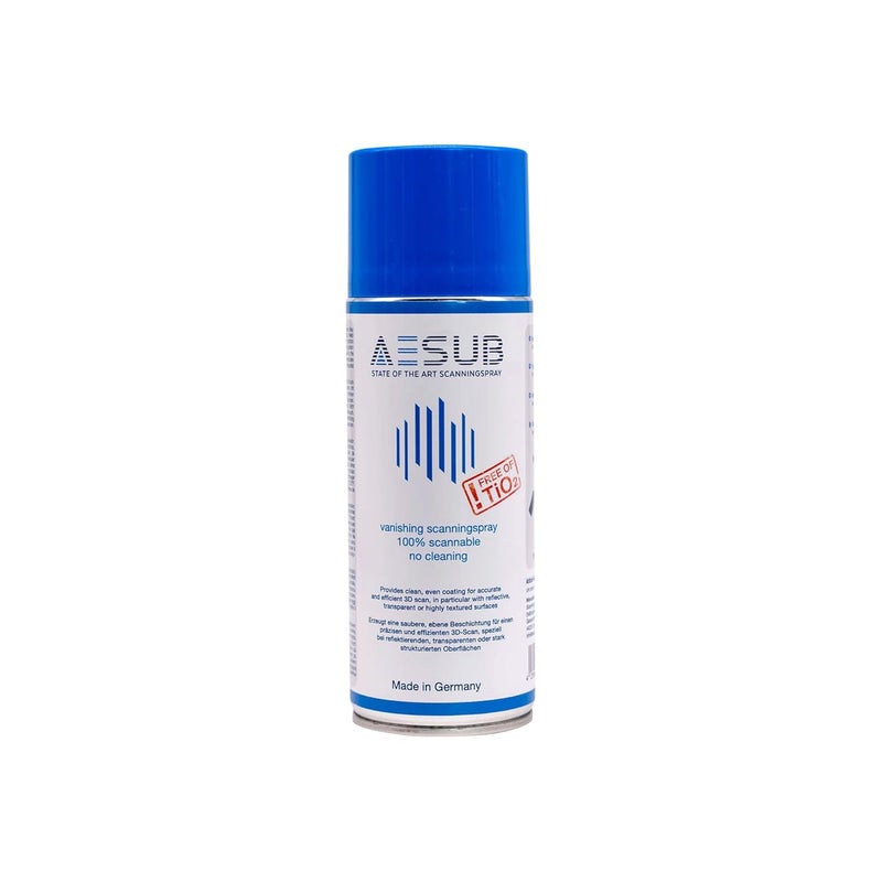 3DMakerpro Store AESUB Blue Spray for 3D Scanner, Suitable for Reflective, Transparent Surface or Highly Textured Surfaces 400ml - Image 1